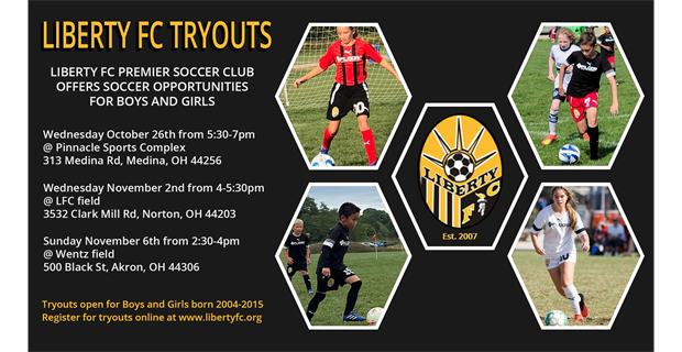 Upcoming Tryouts : Boys & Girls 2004-2015 